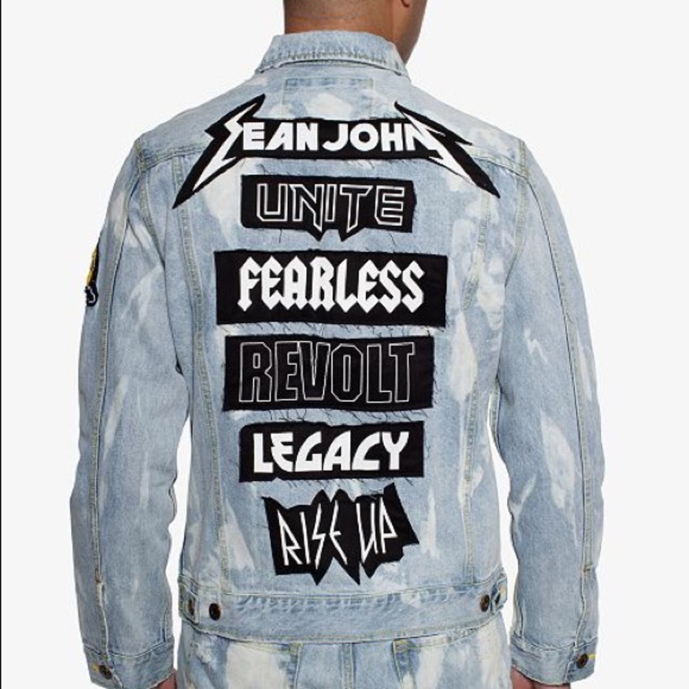 Men's Patch Back Denim Jacket NWT - image 2